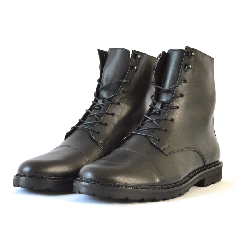 SORBAS Shoes Unisex Lederstiefel "'94 BLACK"