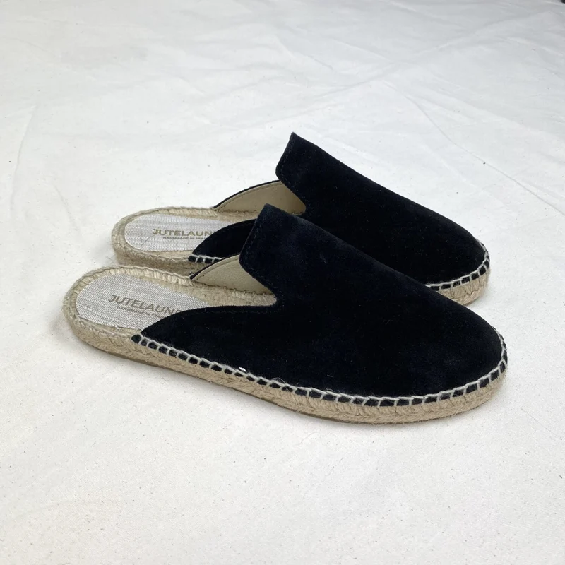 Jutelaune Mules aus Wildleder