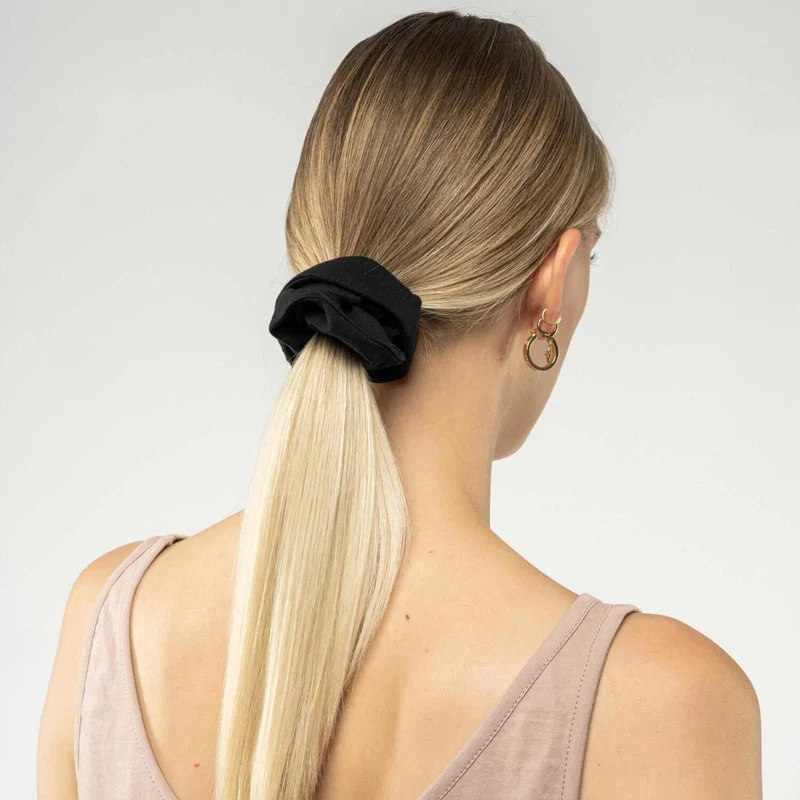 MELA Scrunchie Haargummi "AJITHA" - Schwarz