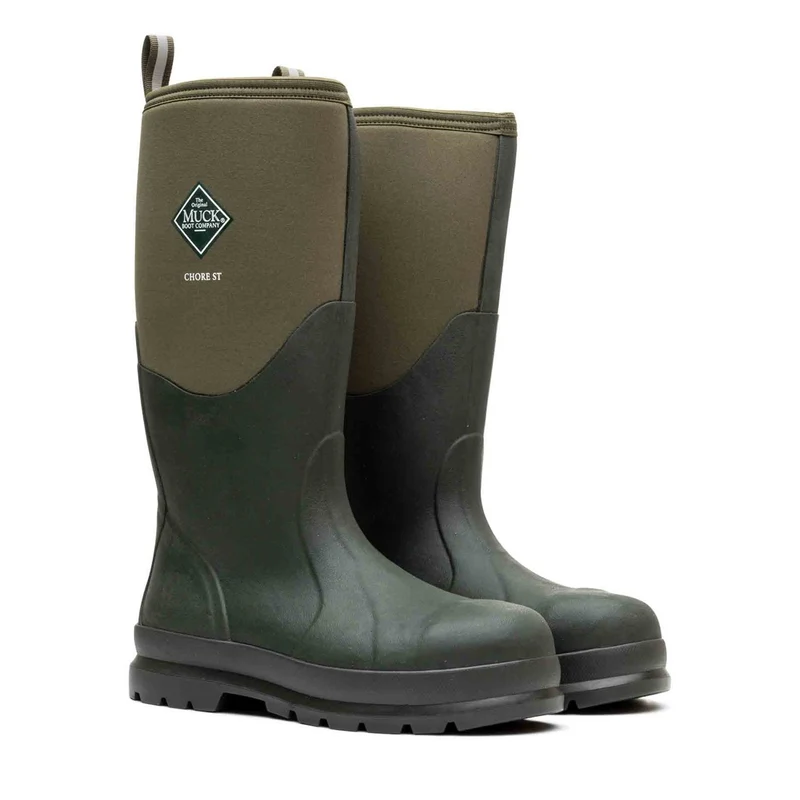 Unisex Chore Steel Toe Tall Boots