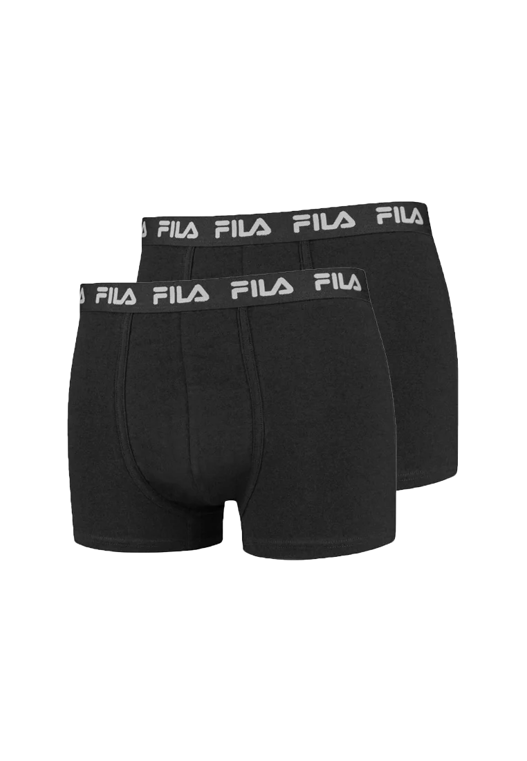 Fila Herren Boxershort 2er Pack schwarz/ schwarz