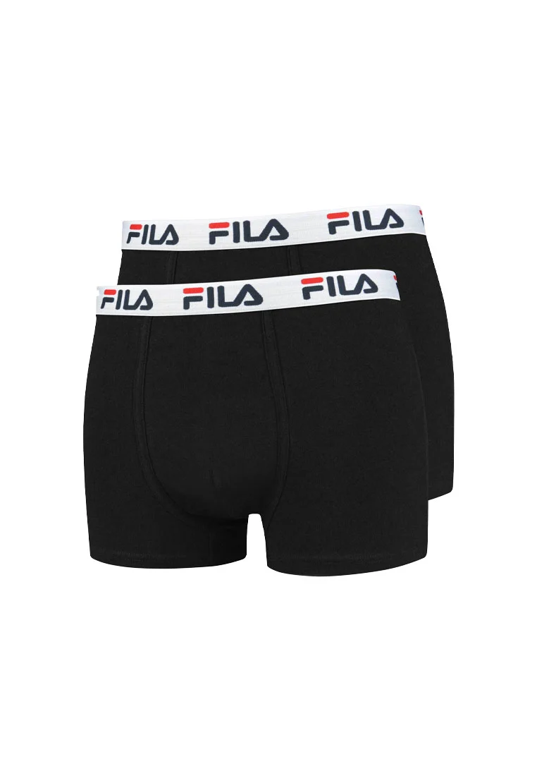 Fila Herren Boxershort 2er Pack schwarz/ weiß