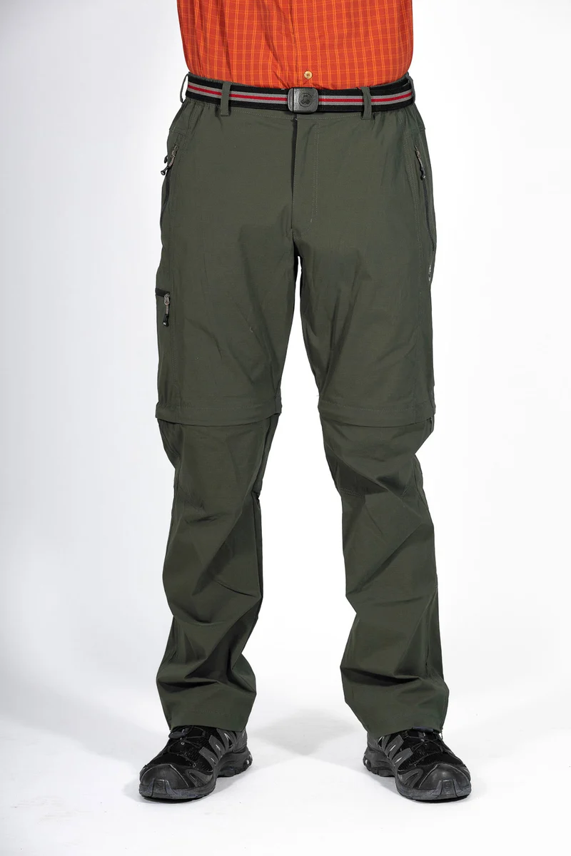 MauL Sport Herren Wanderhose elastisch T-Zipp-off Quebec (2024) olive