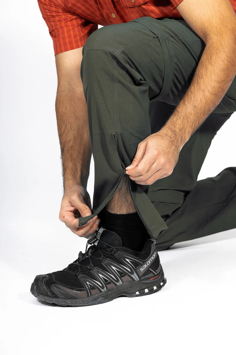 MauL Sport Herren Wanderhose elastisch T-Zipp-off Quebec (2024) olive