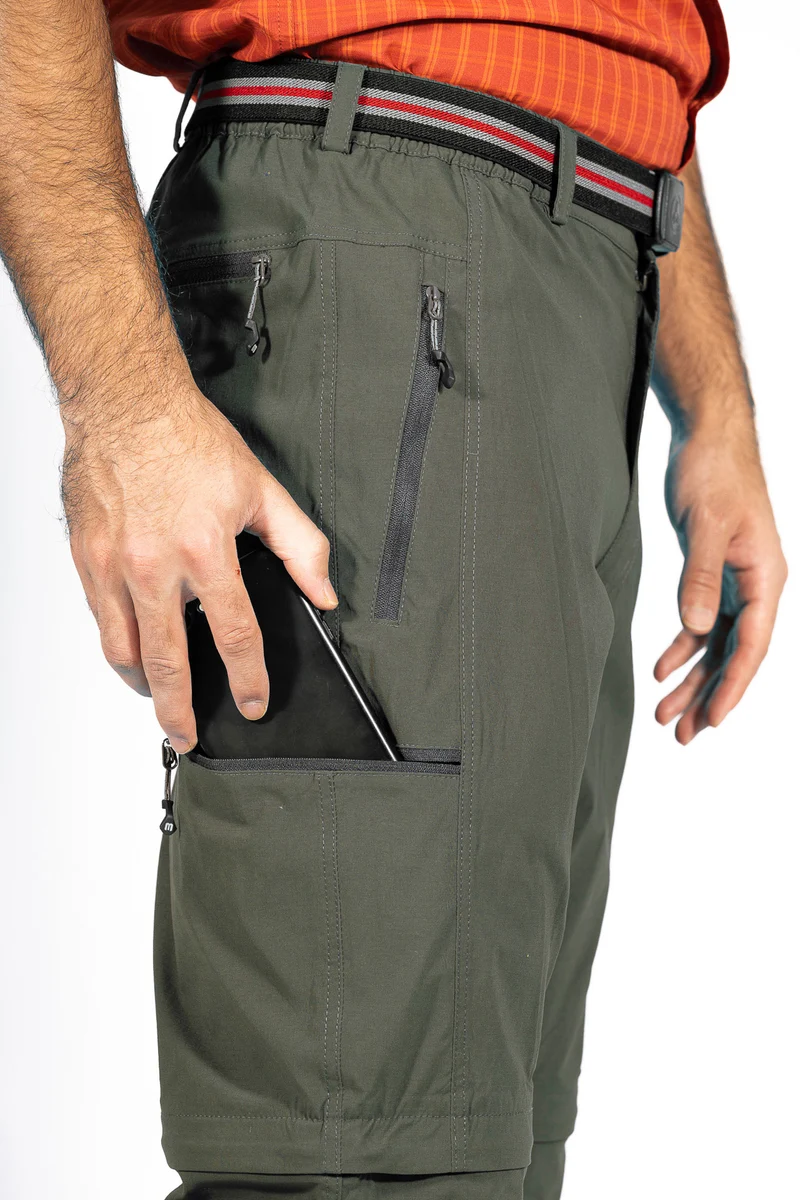 MauL Sport Herren Wanderhose elastisch T-Zipp-off Quebec (2024) olive