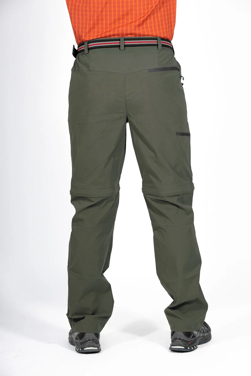 MauL Sport Herren Wanderhose elastisch T-Zipp-off Quebec (2024) olive