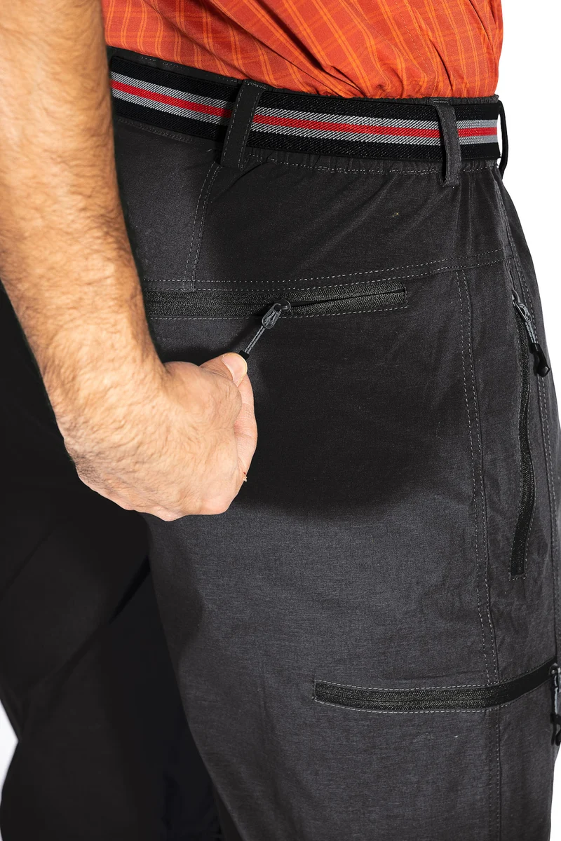 MauL Sport Herren Wanderhose elastisch T-Zipp-off Quebec (2024) black