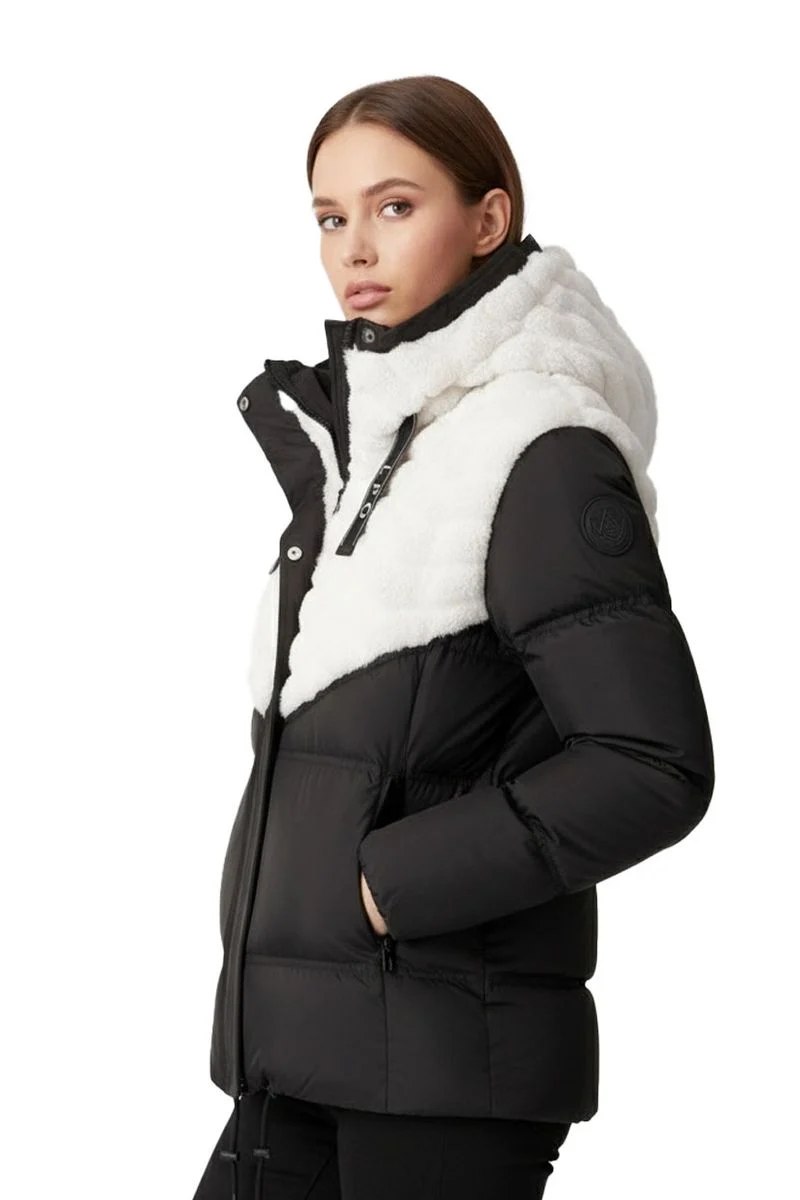 LPO Damen Jacke mit Webpelz-Futter und Kapuze Patricia