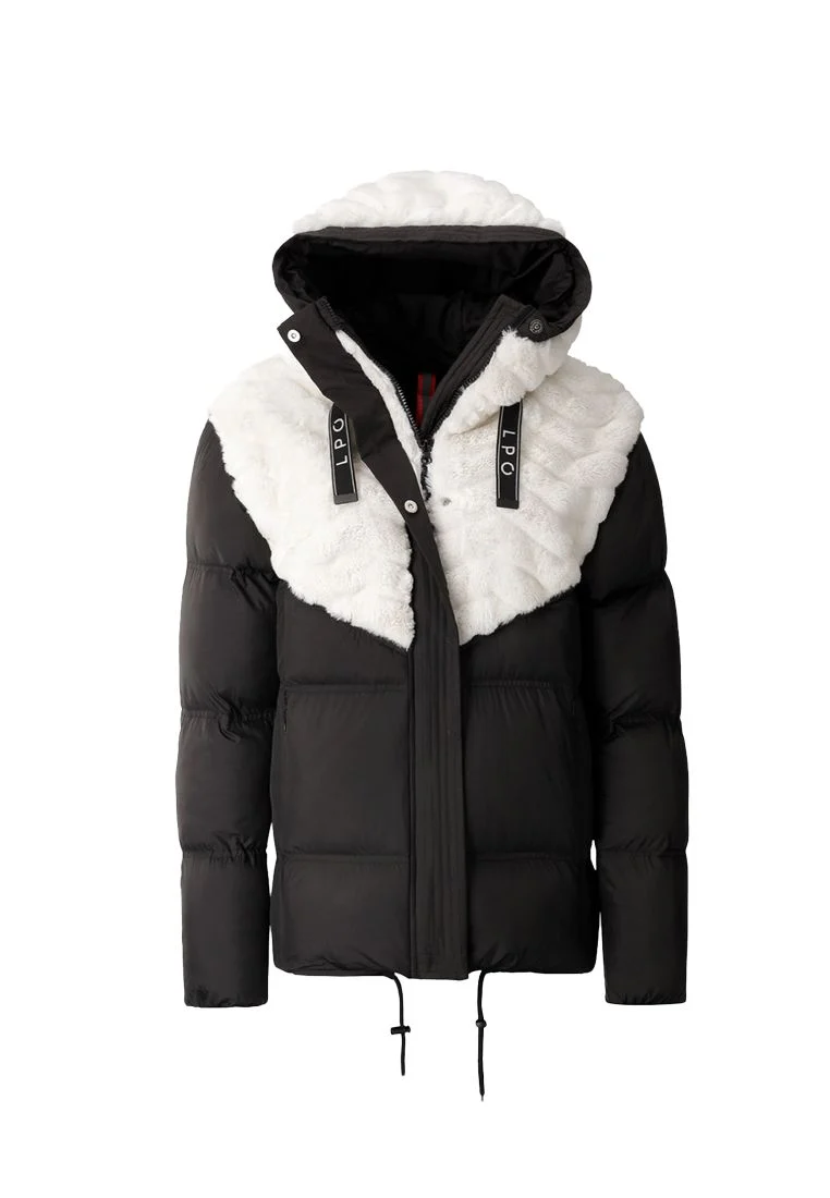 LPO Damen Jacke mit Webpelz-Futter und Kapuze Patricia