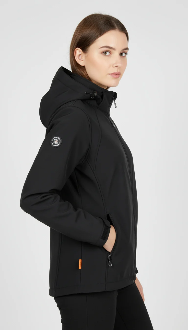 Blue Wave Damen Softshelljacke mit abnehmbarer Kapuze Maite 2224