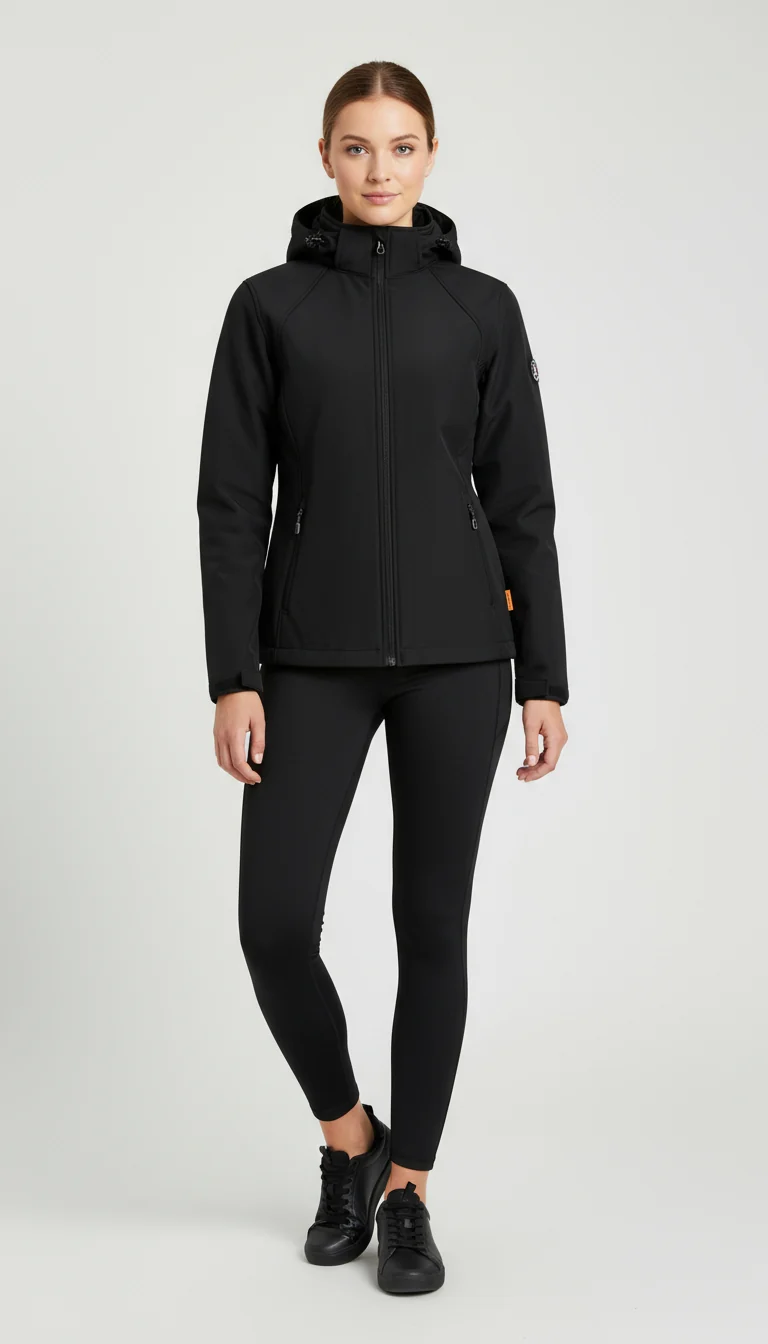 Blue Wave Damen Softshelljacke mit abnehmbarer Kapuze Maite 2224