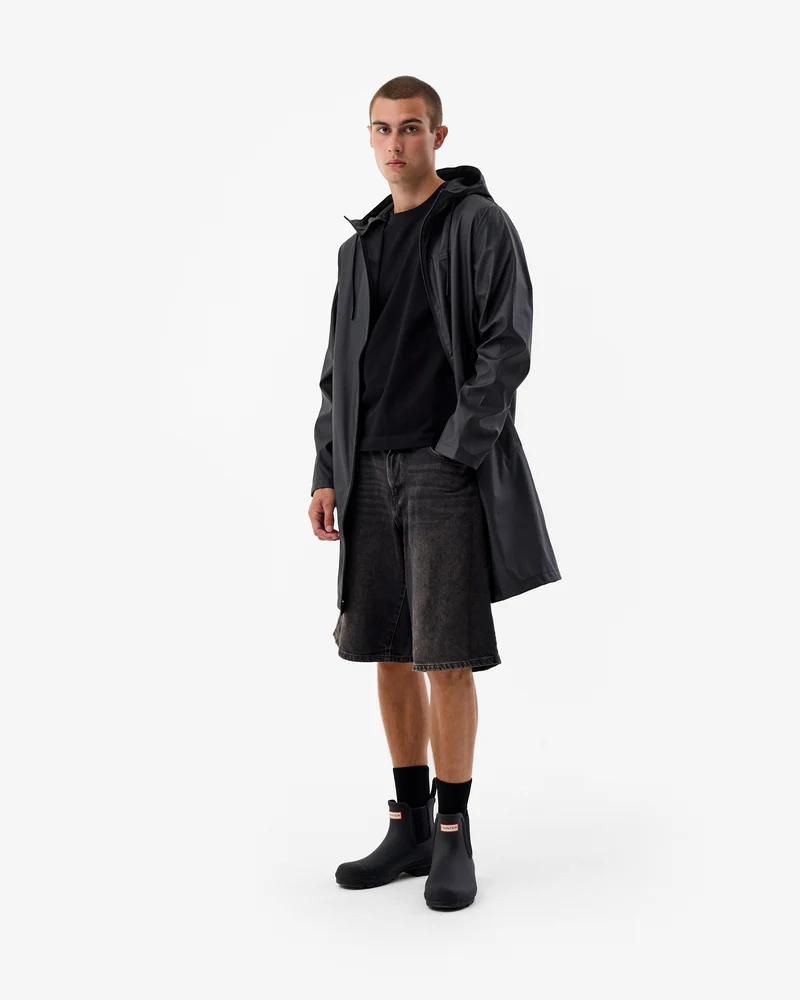 Downpour Andrea PU Regenjacke Schwarz (Unisex)