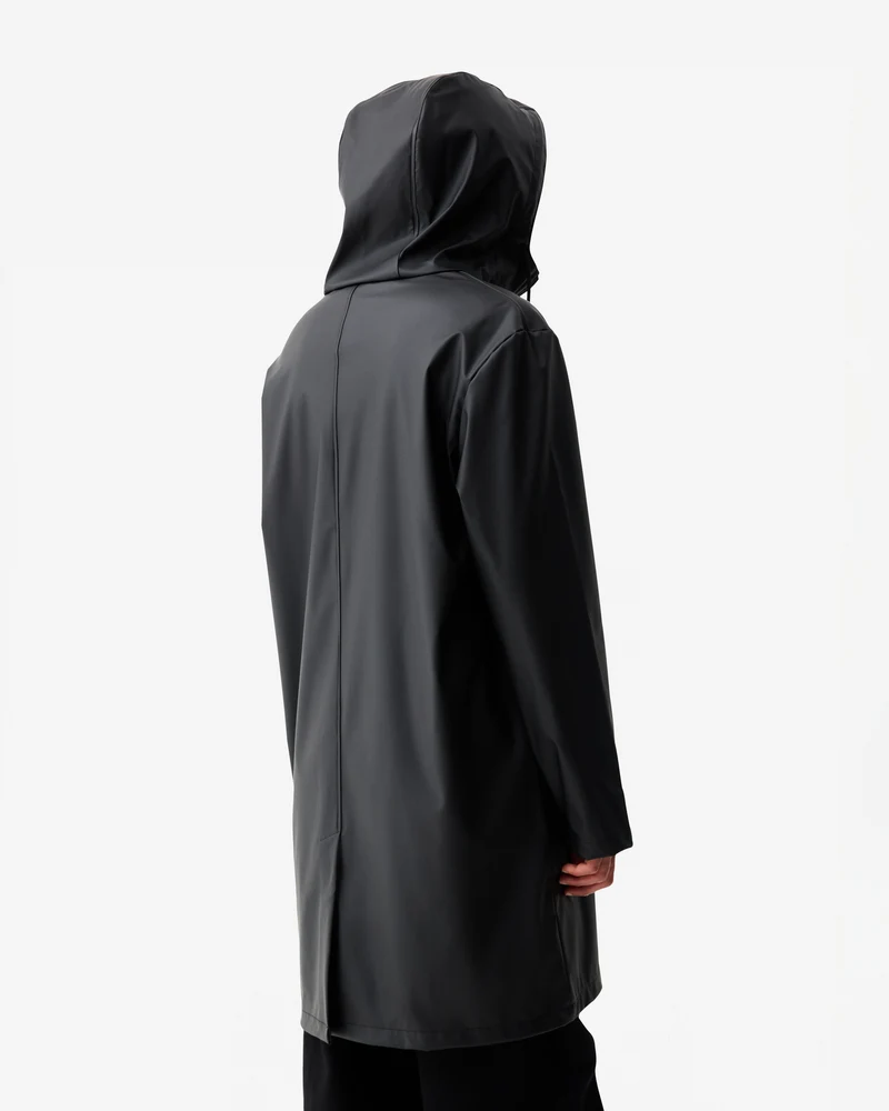 Downpour Andrea PU Regenjacke Schwarz (Unisex)