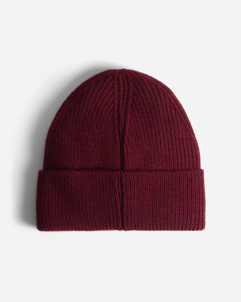 Acksley Ribbed Cuff Mütze Rot (Unisex)