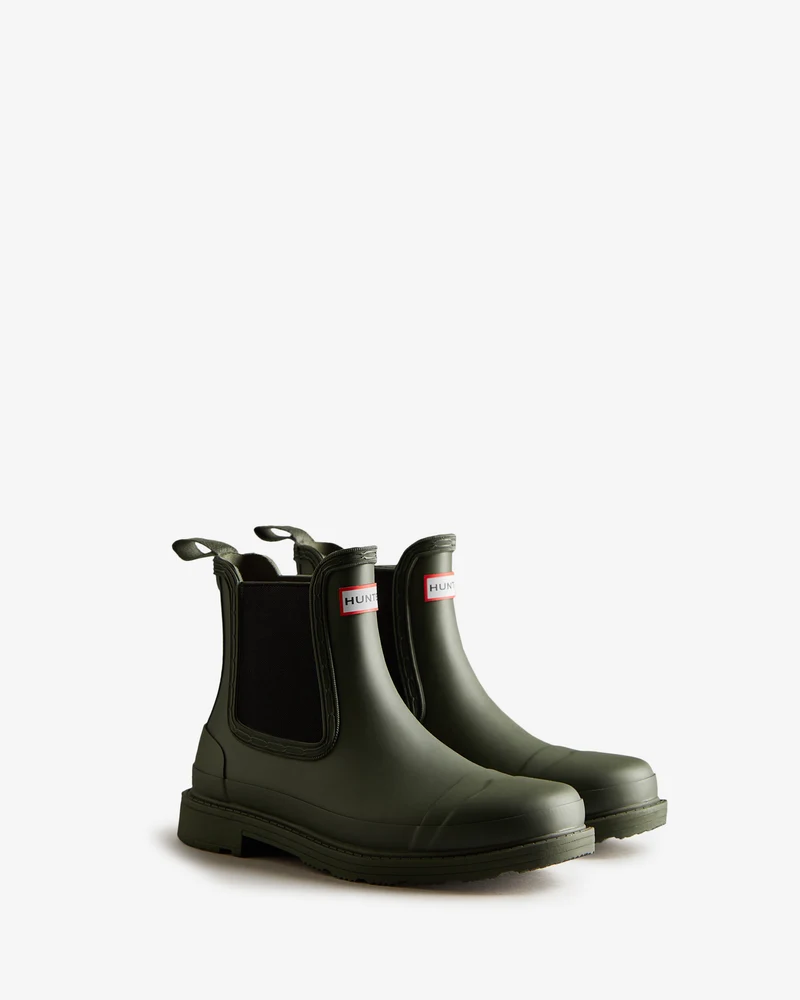 Commando Chelsea Gummistiefel Dunkelgrün (Damen)