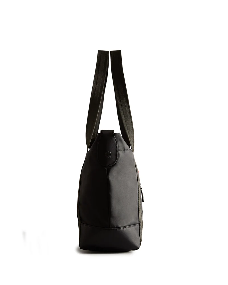 Nylon Midi Topclip Tragetasche Schwarz (Unisex)