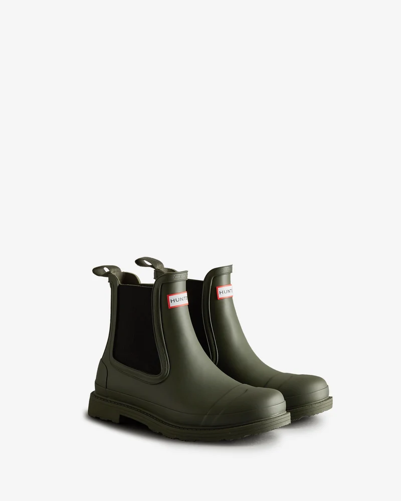 Commando Chelsea Gummistiefel Dunkelgrün (Herren)