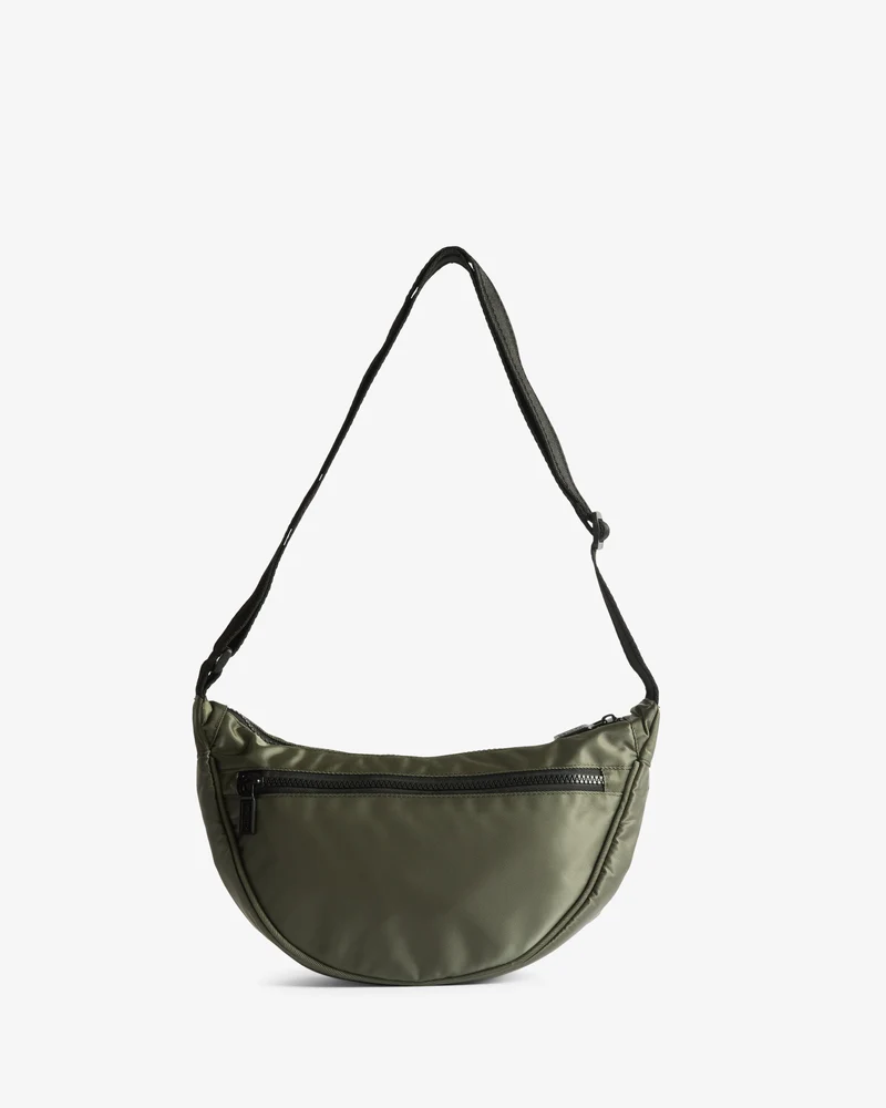 Claymorie Nylon Sling Umhängetasche Dunkelgrün (Unisex)