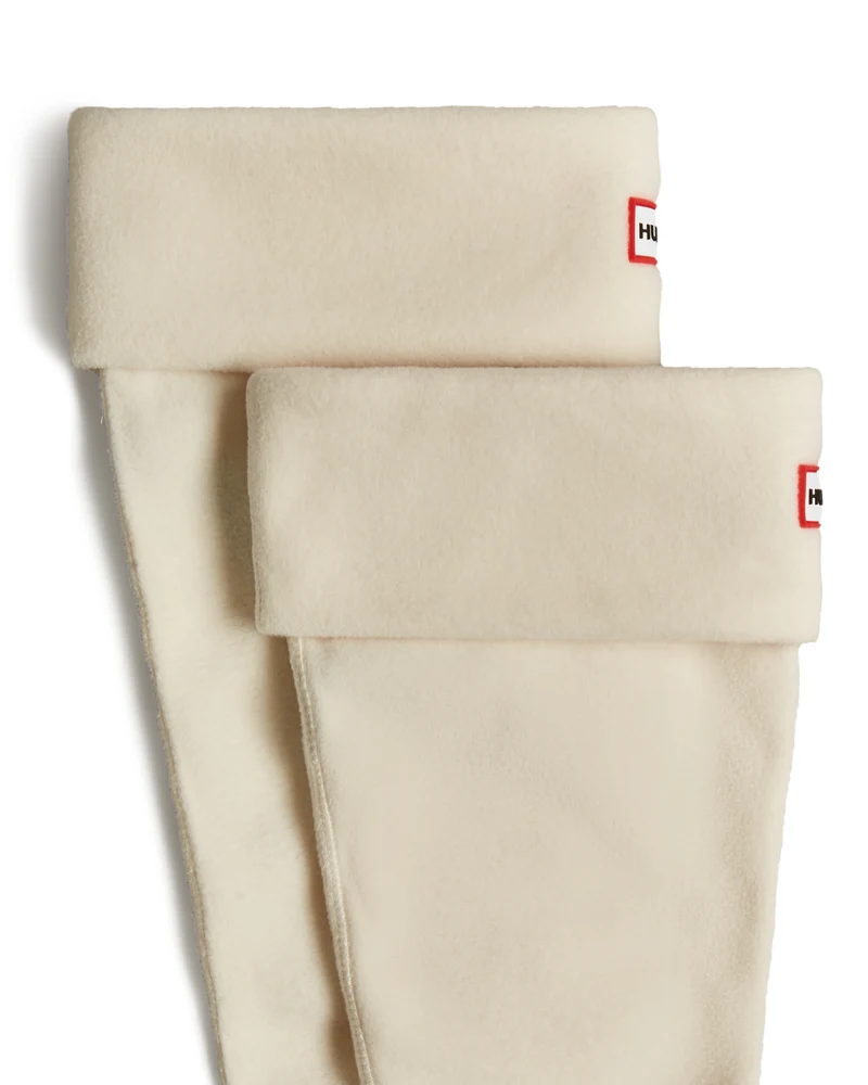 Recycled Fleece Cuff Tall Stiefelsocken Weiß (Unisex)