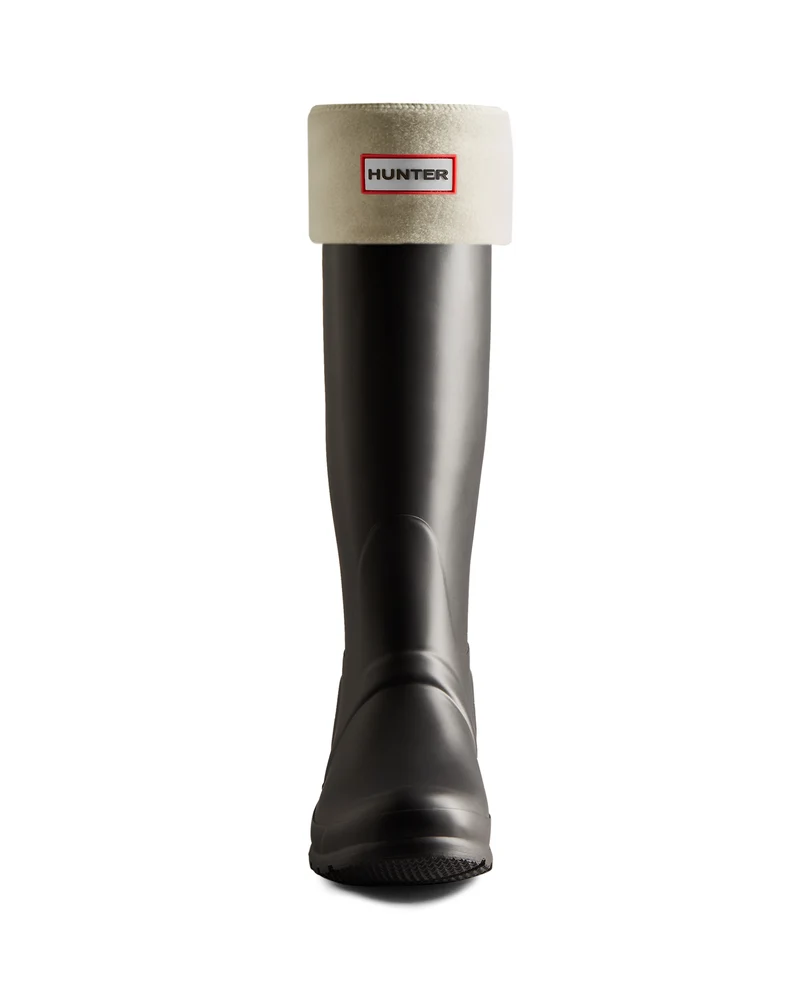 Recycled Fleece Cuff Tall Stiefelsocken Weiß (Unisex)