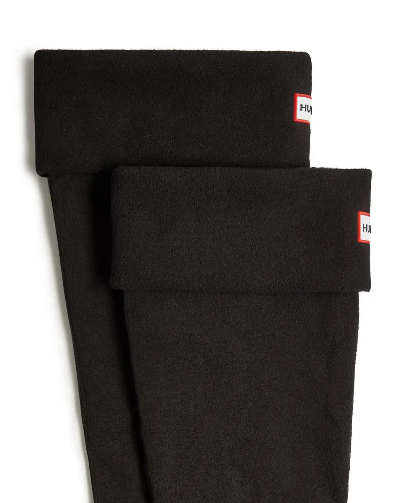 Recycled Fleece Cuff Tall Stiefelsocken Schwarz (Unisex)