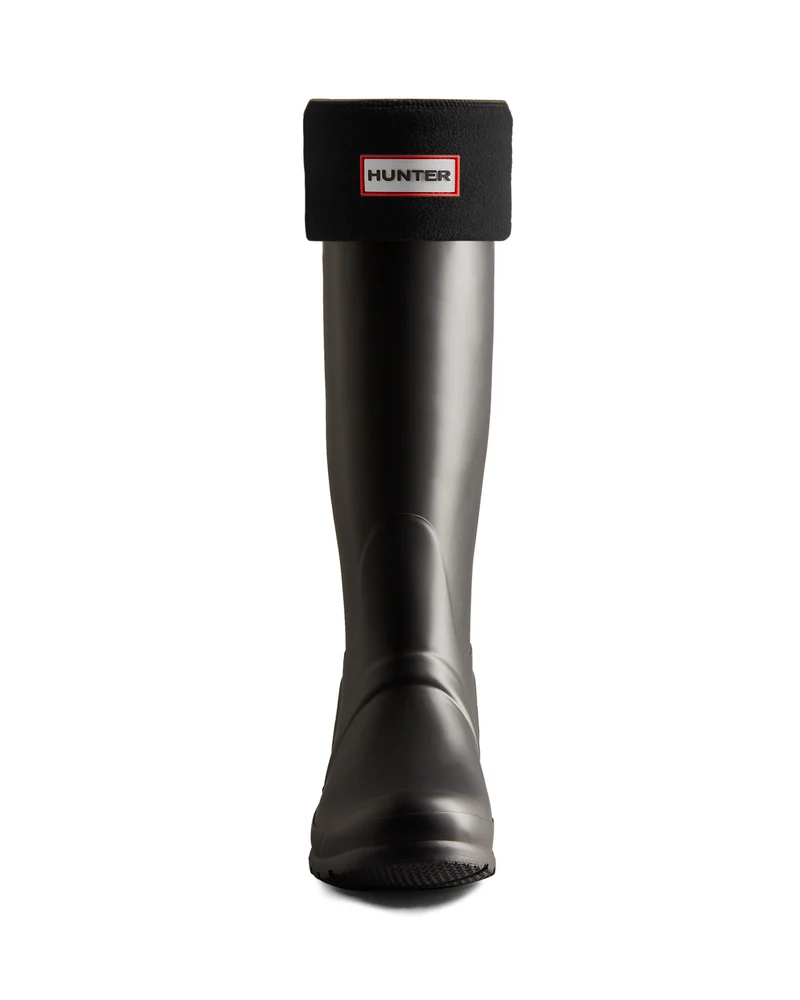 Recycled Fleece Cuff Tall Stiefelsocken Schwarz (Unisex)