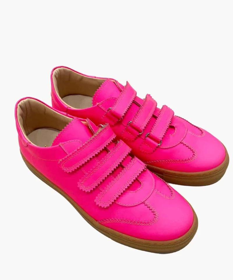 Marie Morenz Klettsneaker Neonpink LIMITIERT
