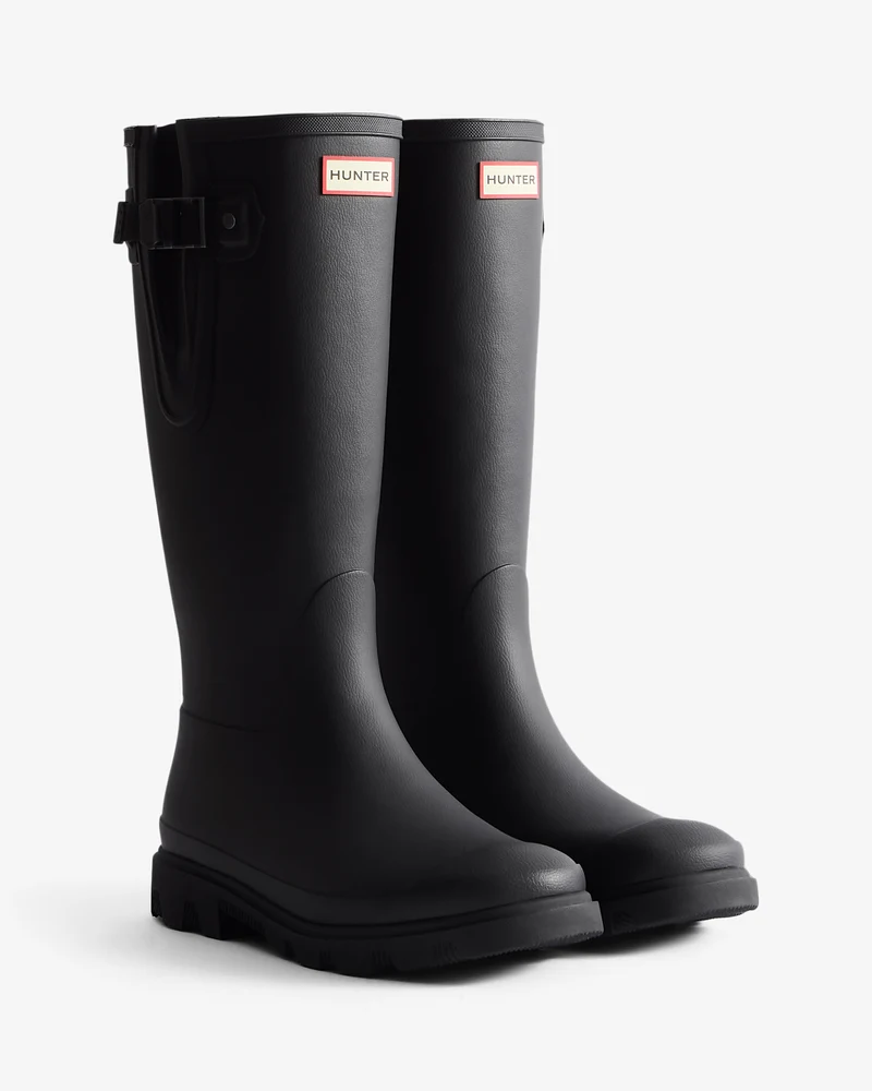 Field Downpour Adjustable Wellington Gummistiefel Schwarz (Unisex)
