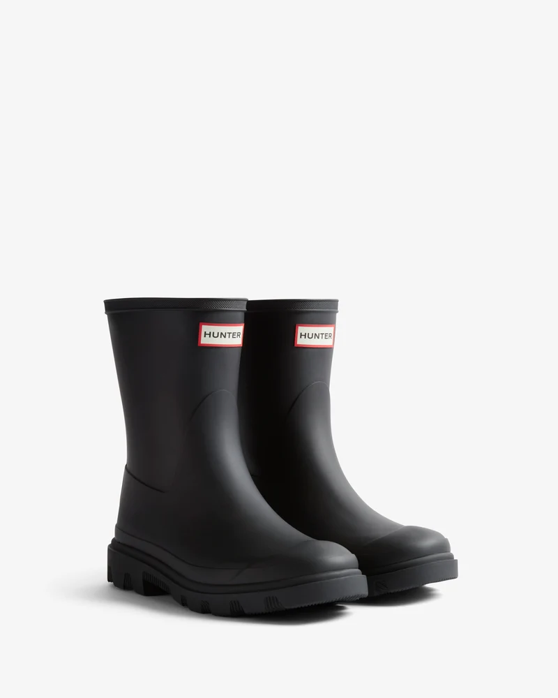 Downpour Short Wellington Gummistiefel Schwarz (Unisex)