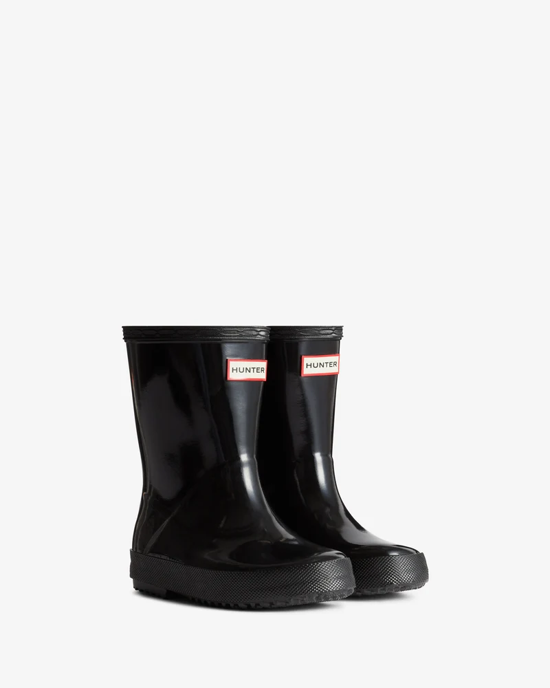 Original Kids First Gloss Wellington Gummistiefel Schwarz Little Kids (18 Months-8 Years)