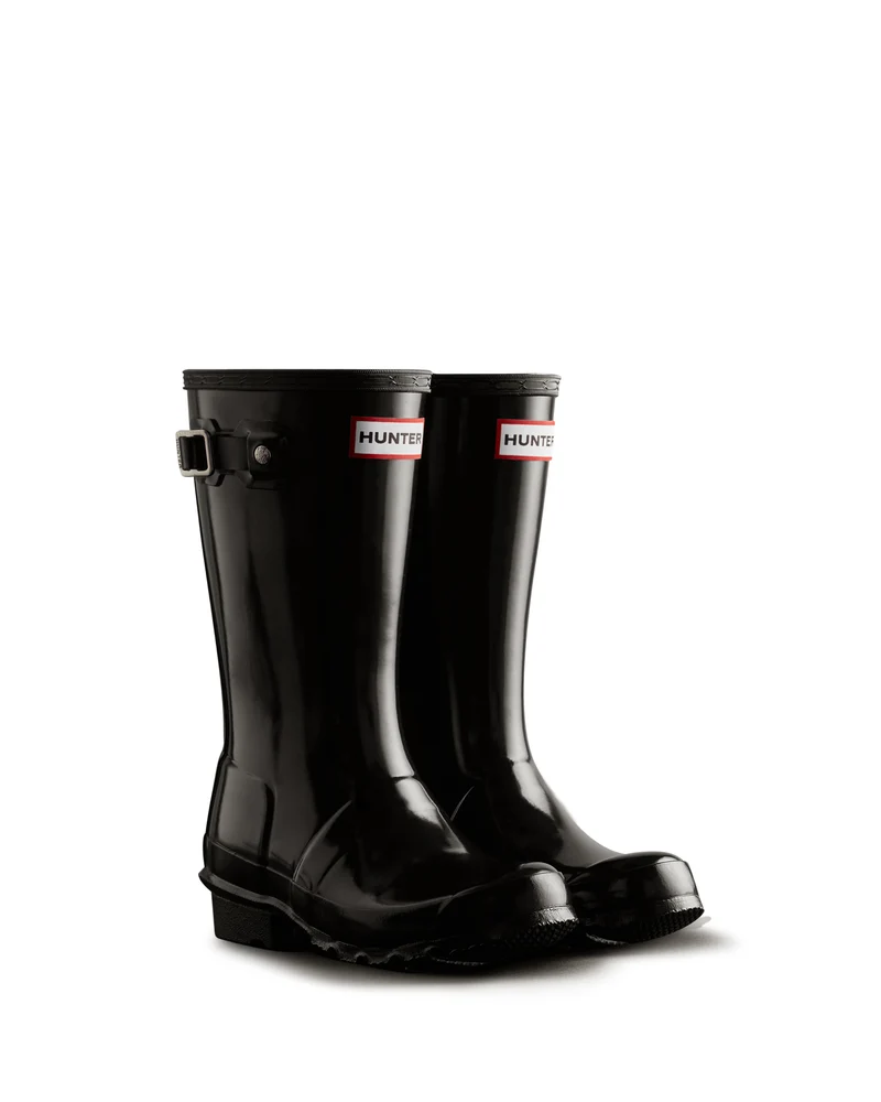 Original Gloss Wellington Gummistiefel Schwarz Big Kids (5-11 Years)