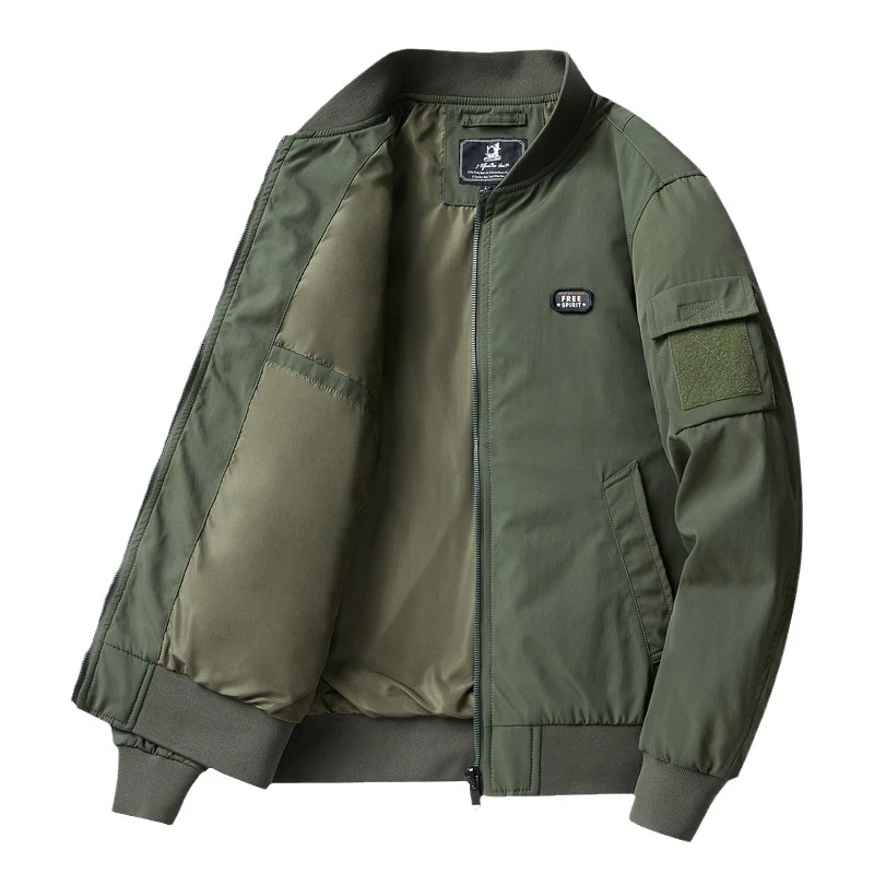 Herren Kurzblouson im Aviator‑Minimalstil mit Multifunktions‑Ärmeltasche Nord Taschen