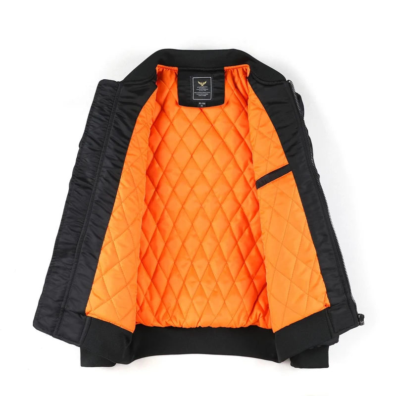 Herren Kurzblouson Bomberjacke mit gesteppter Thermofütterung, Nylon‑Shell und Ärmeltasche Nord Taschen