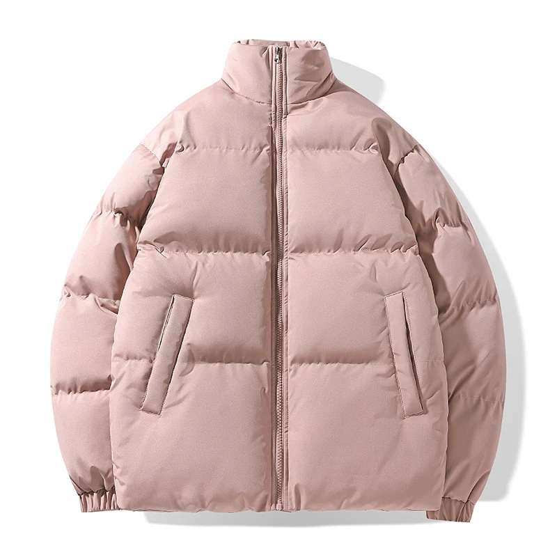 Herren Kurz geschnittene gesteppte Winterjacke mit hohem Stehkragen und wattierter Thermo‑Isolierung Nord Taschen