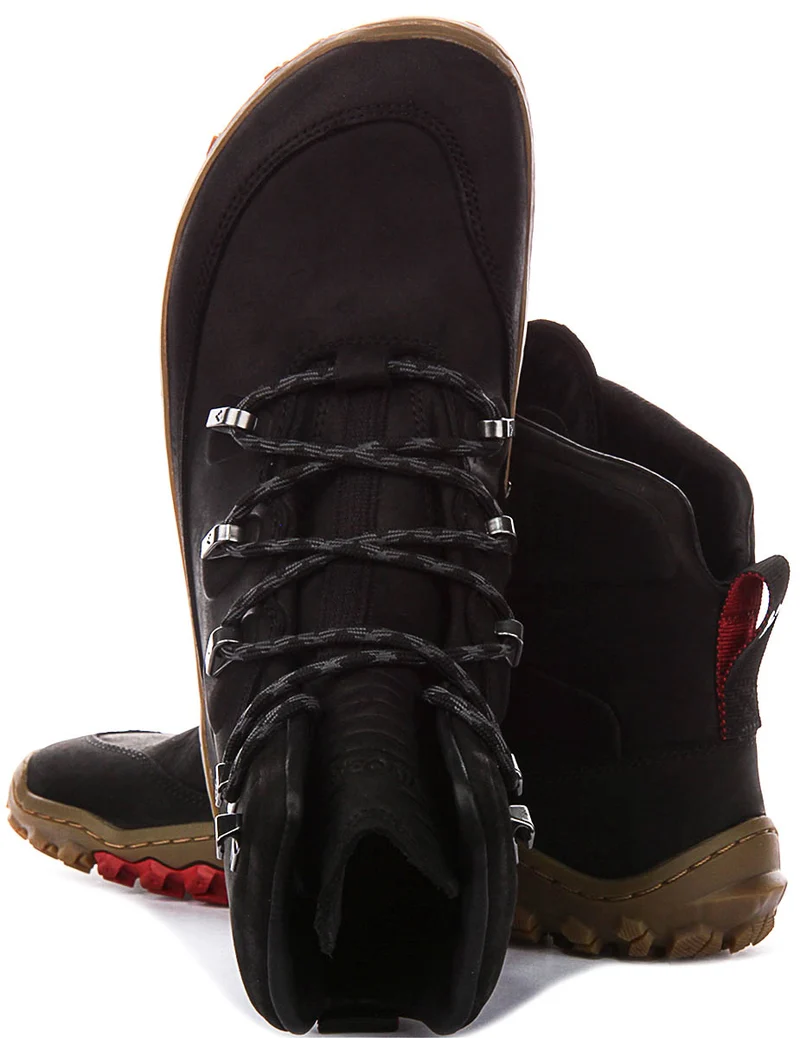 Vivobarefoot Tracker Leather In Black For Women