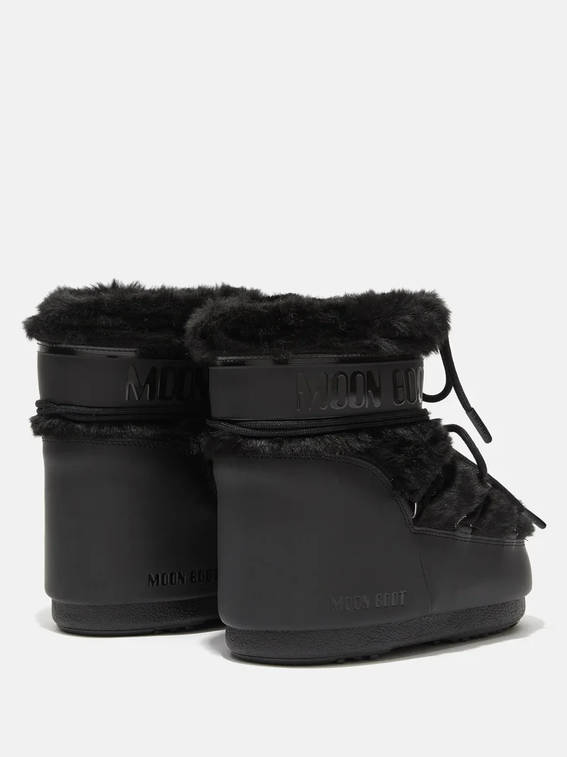 Moon Boot - Mb Icon Low Faux Fur Jr 80d1409390 - N001black