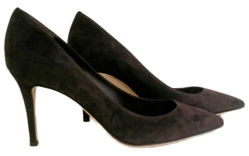 Fabio Rusconi, Nataly, Pumps aus Wildleder in Aubergine