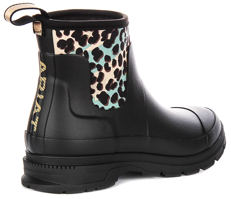 Ariat Kelmarsh Shorti In Black Multicolour Leopard For Women