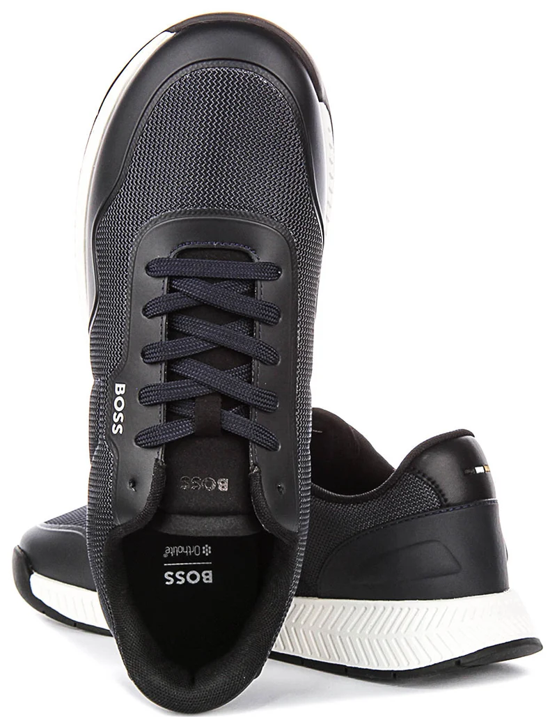 Boss Titanium Runner In Dark Blue For Men