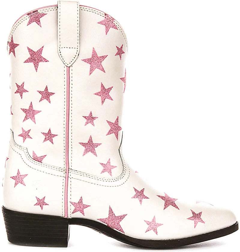 Ariat Palmer In White Pink For Juniors