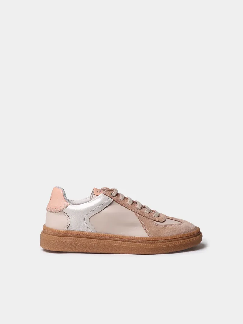 Zapatillas deportivas de piel para mujer con animal print | AUREA