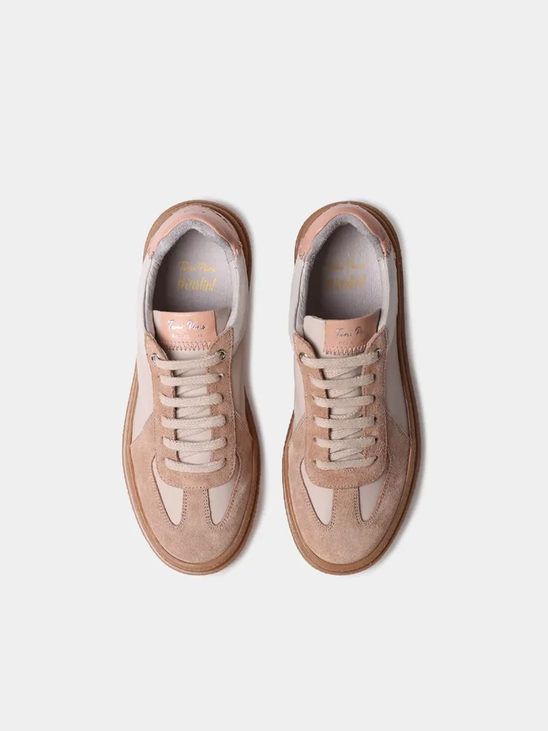 Zapatillas deportivas de piel para mujer con animal print | AUREA