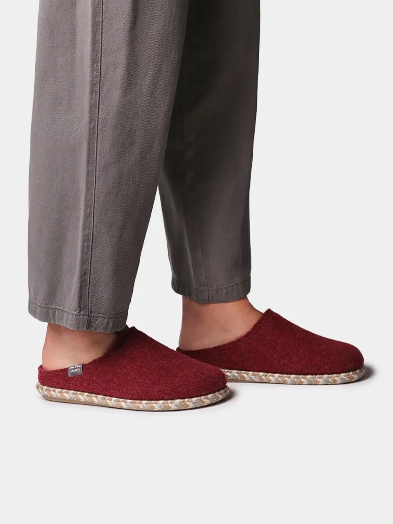 Slippers abiertas para mujer en fieltro | DELI-FP