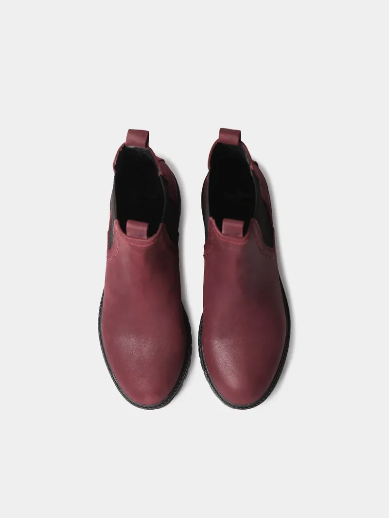 Botines de mujer en piel con elásticos laterales | CARLA-NL