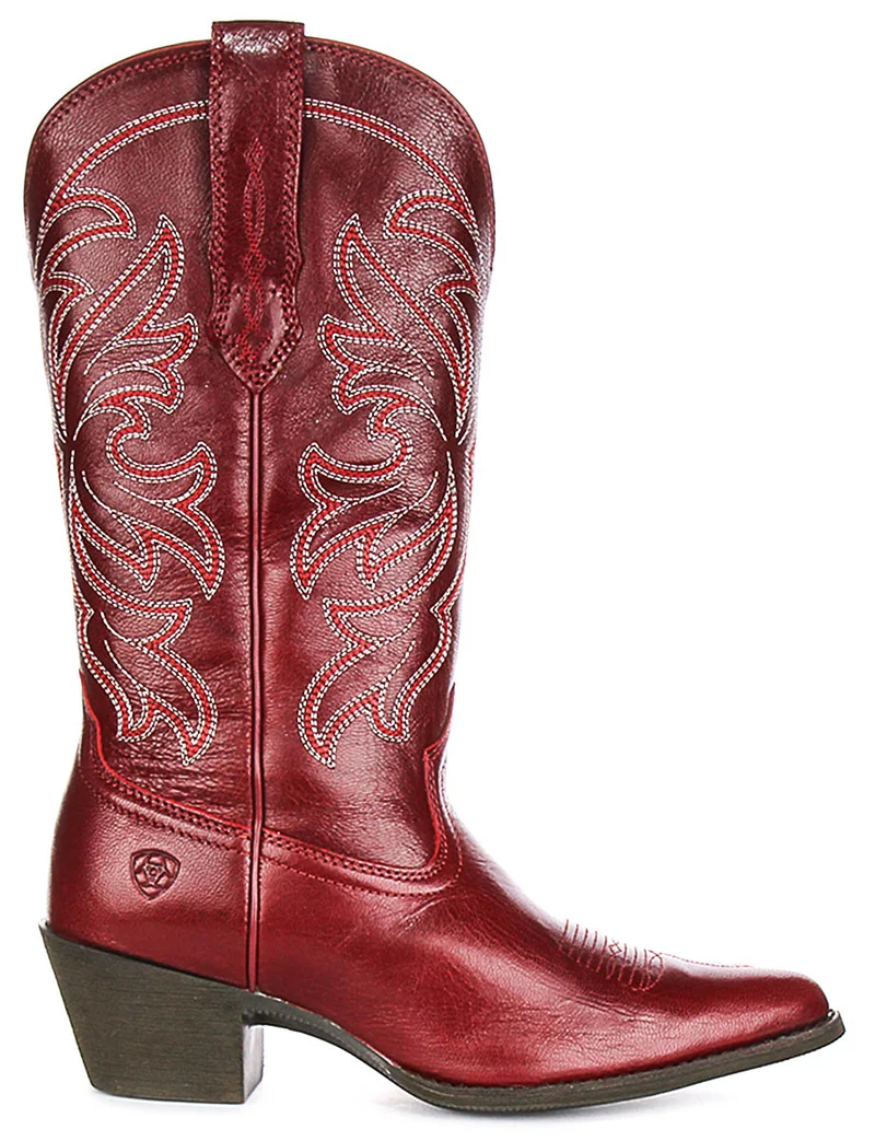 Ariat Heritage J Toe In Burgundy For Women