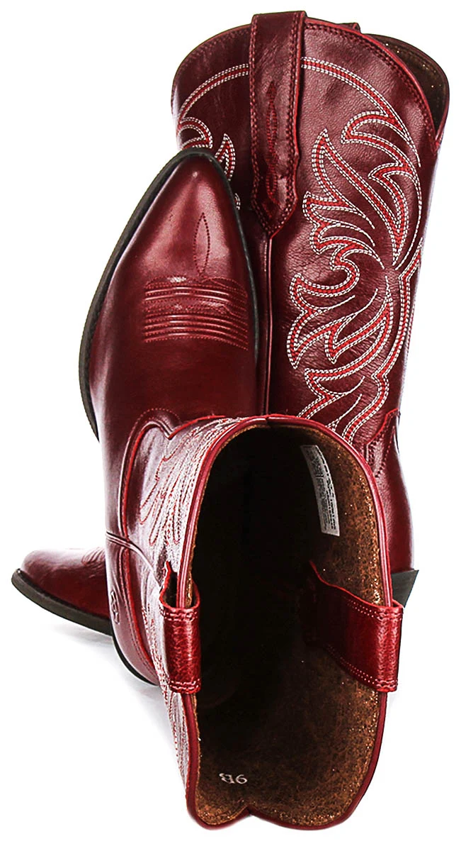 Ariat Heritage J Toe In Burgundy For Women