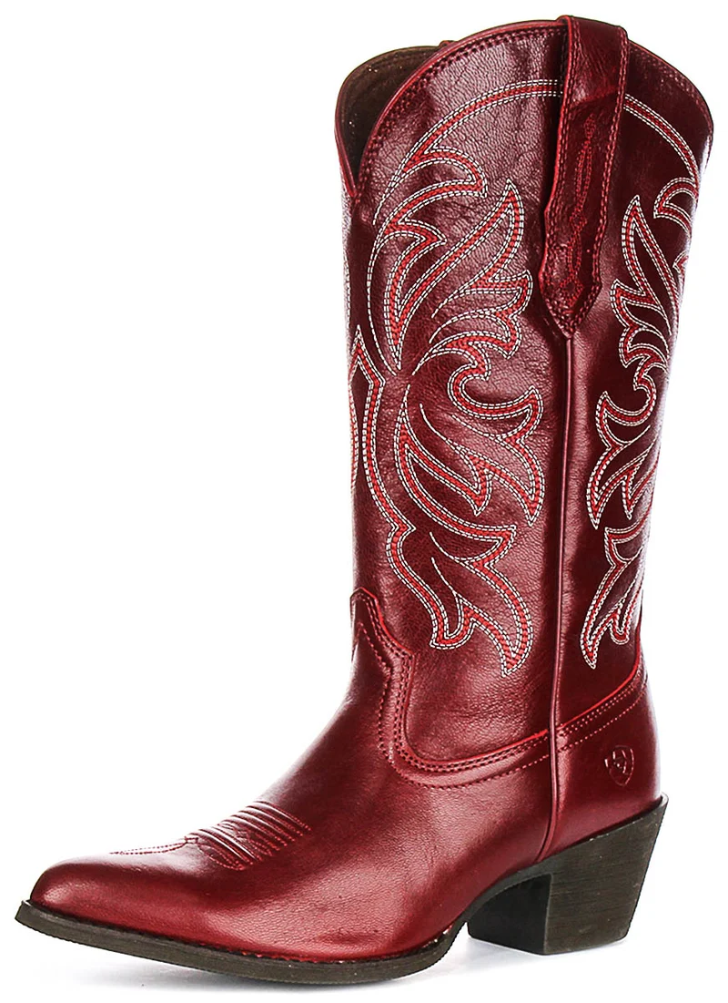Ariat Heritage J Toe In Burgundy For Women