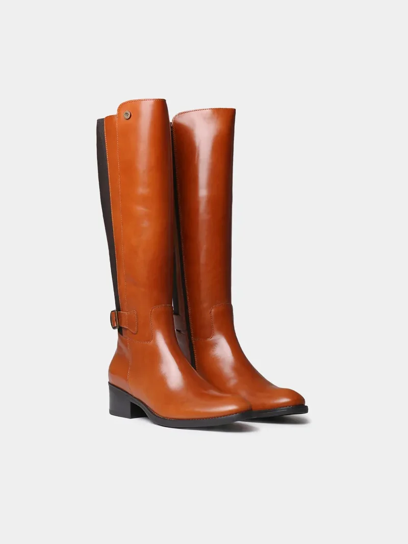 Bota alta para mujer en piel | TACOMA-P
