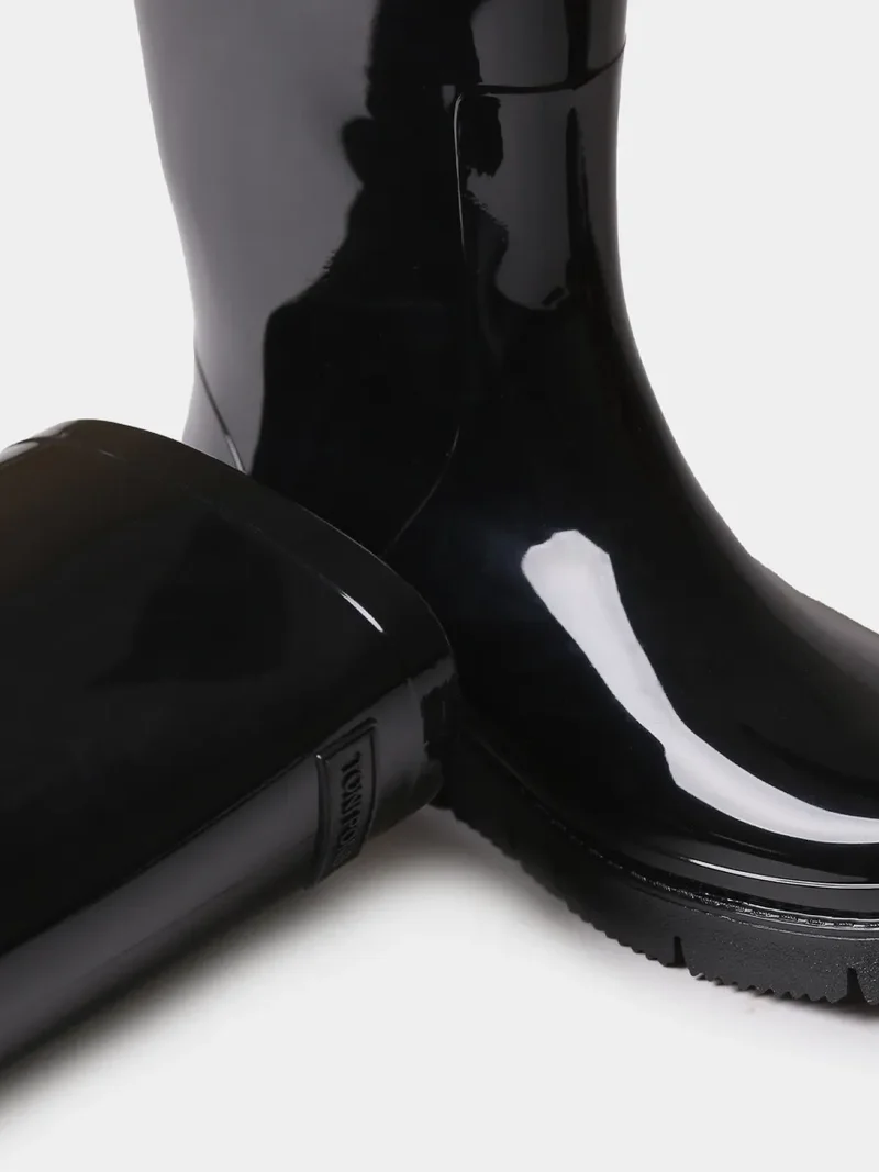 Bota de agua para mujer en goma con acabado brillante | CLERMONT