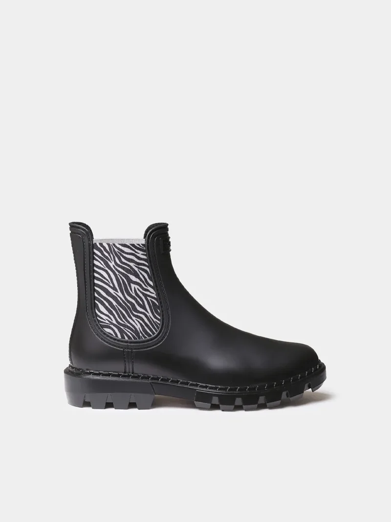 Botines de agua para mujer con elásticos en animal print | CLAYTON